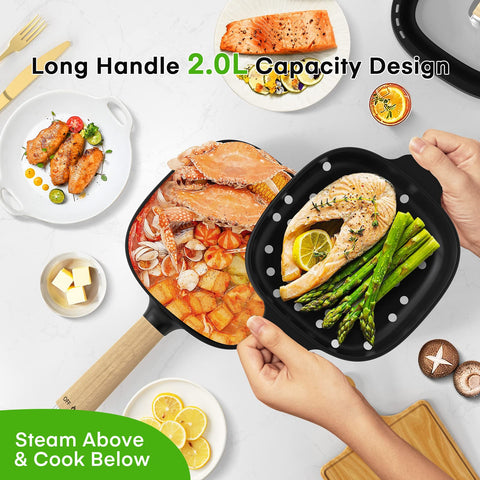 Audecook base de calentamiento 360° para cocción uniforme.