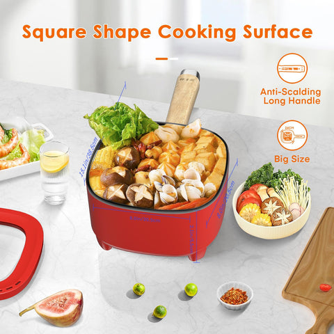 Audecook Olla 2L: inserto de vapor desmontable para cocción al vapor.