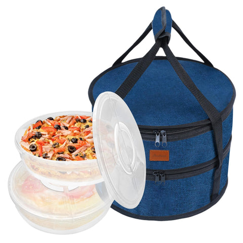 Aufind porta-tartas 12 pulgadas con tapa, transporte seguro para tartas.