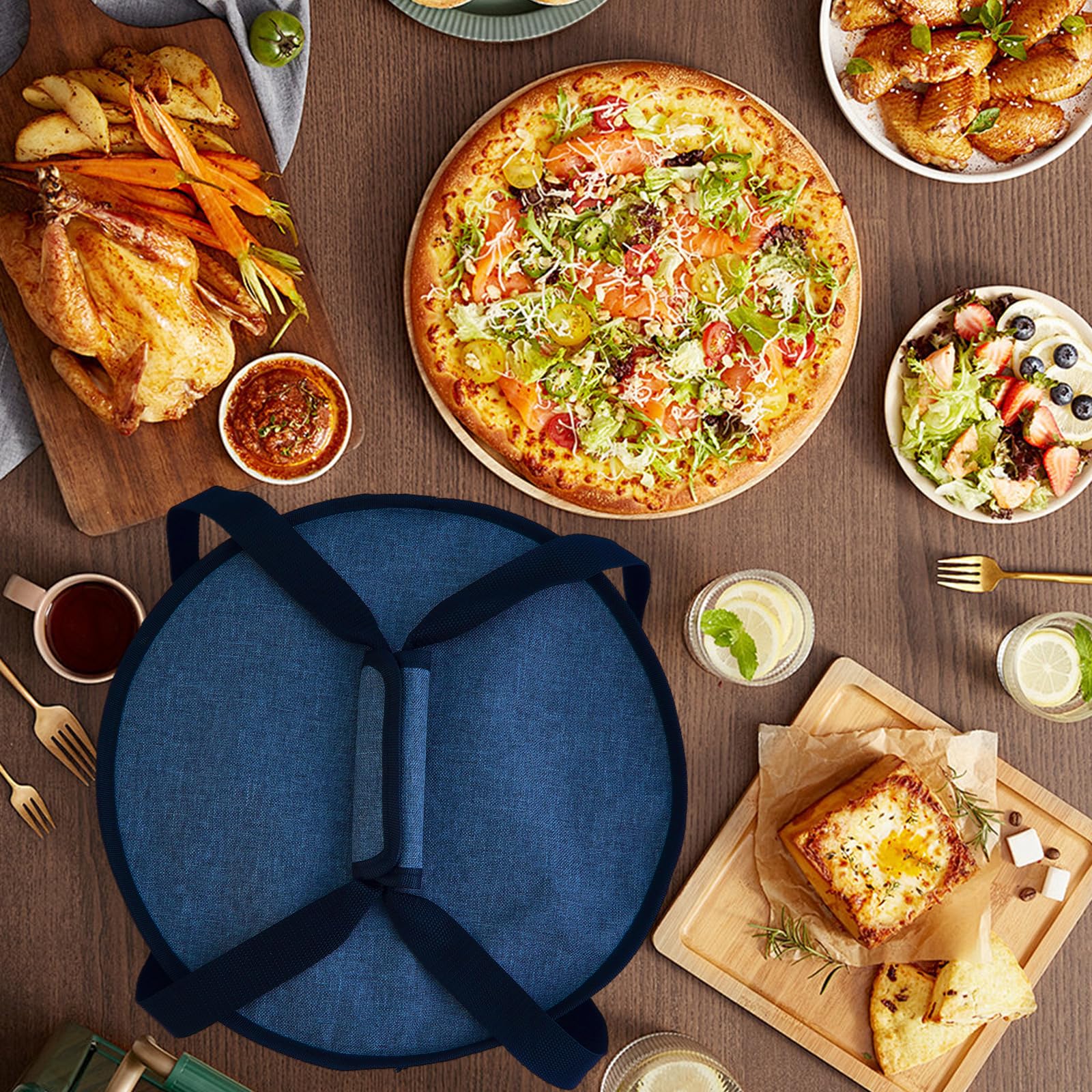 Aufind solución para picnics y eventos, mantiene postres intactos.