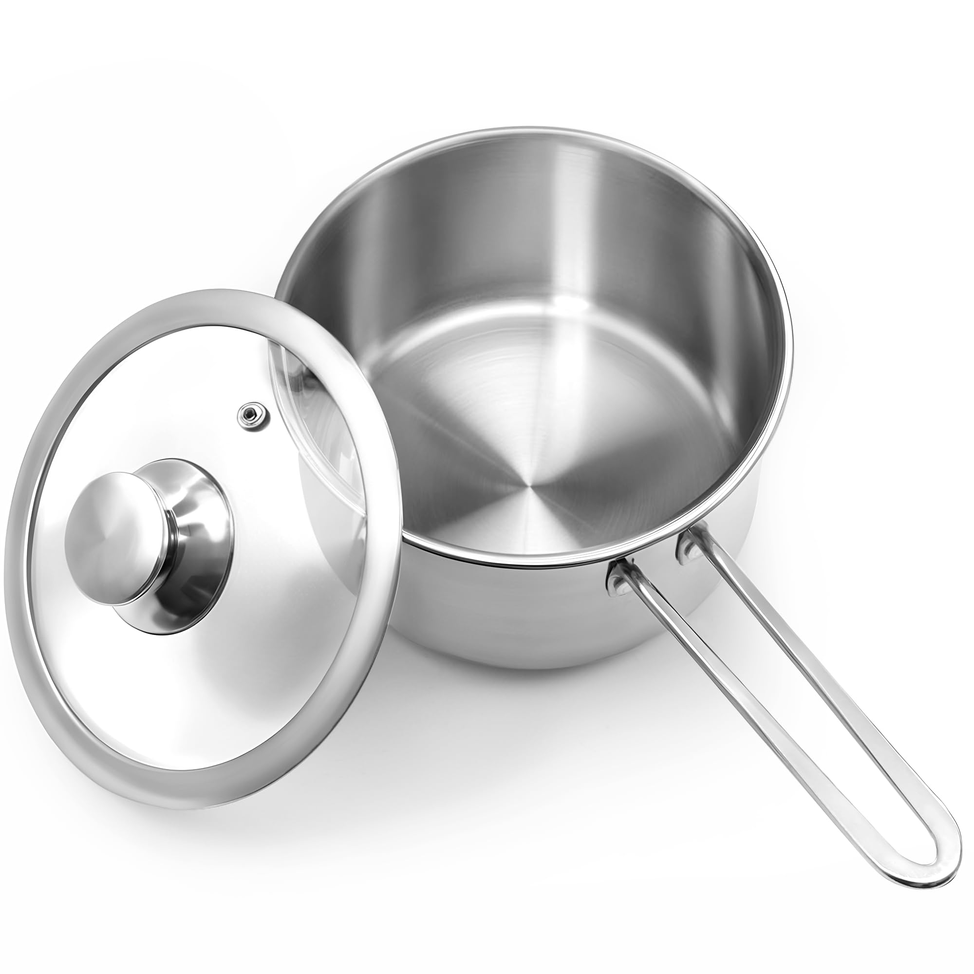 Cazo Aufranc con triple capa y cuerpo inoxidable, acabado brillante para la cocina diaria.