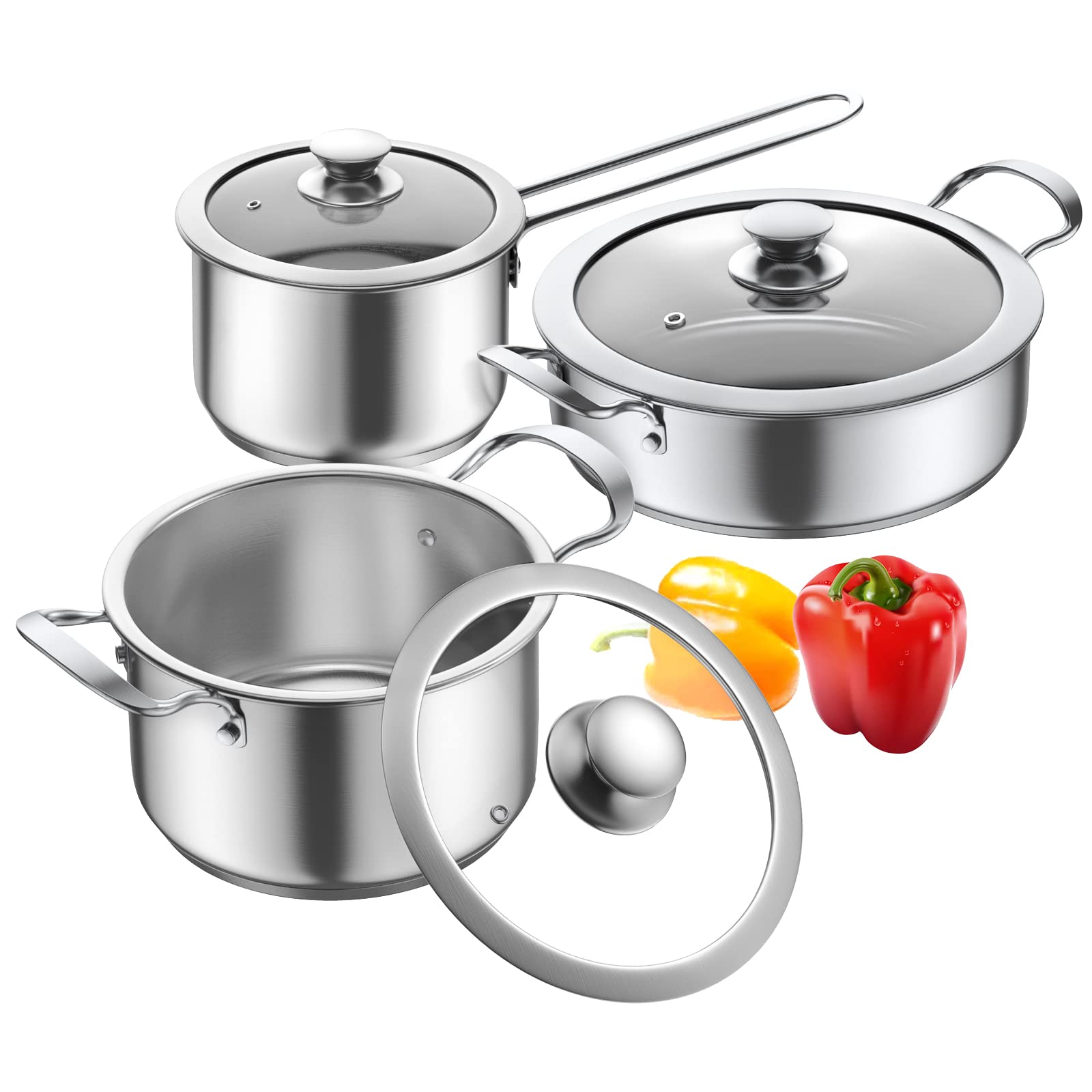 Conjunto Aufranc de ollas y sartenes de inducción para cocina versátil.