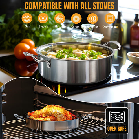 Tapa de vidrio Aufranc con vapor para cocinar y vigilar.