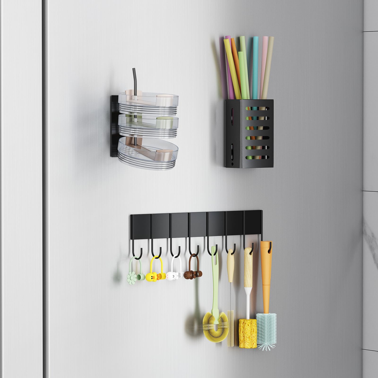Almacenamiento y secado 2 en 1 para tazas y tapas.