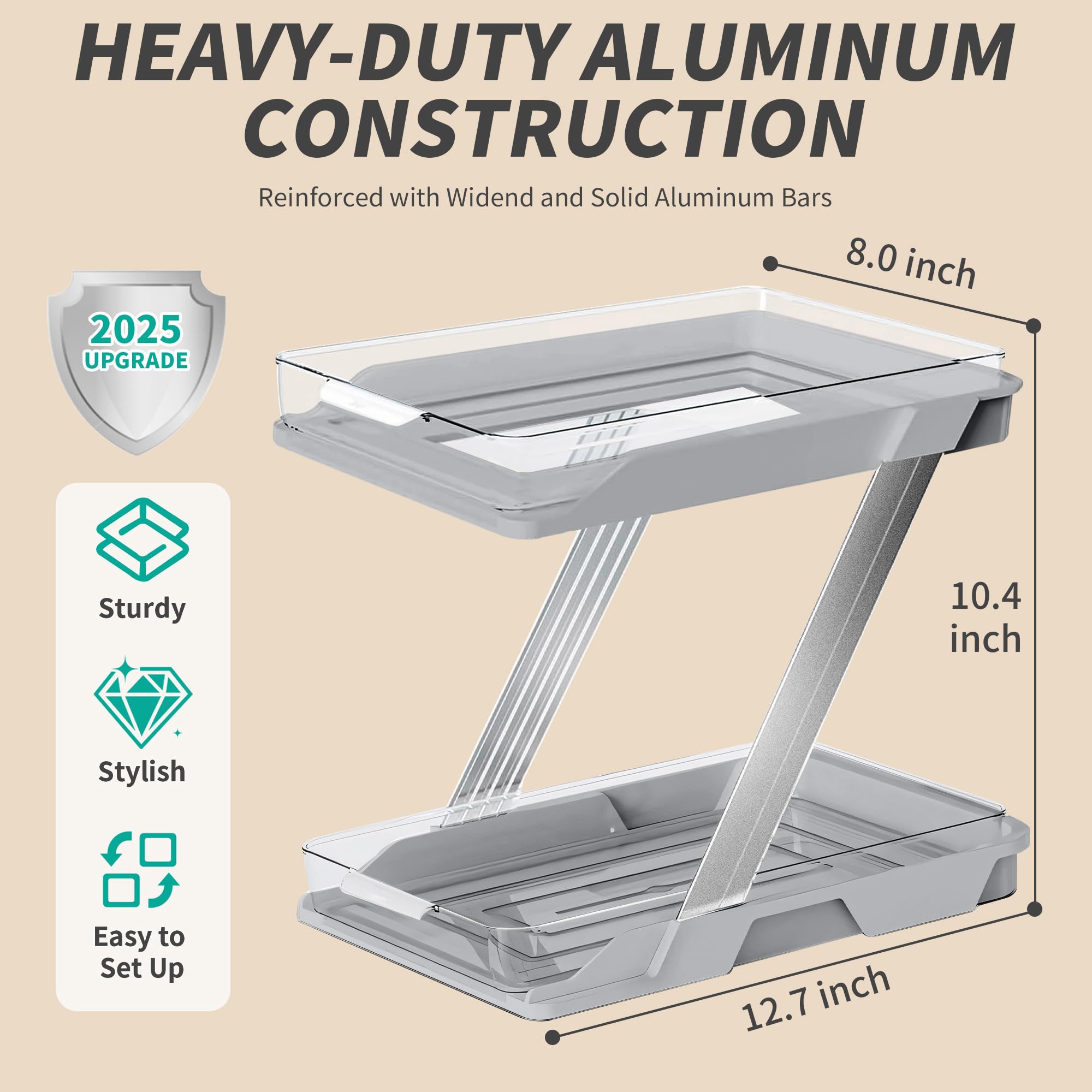 AUGBEAN Bano: estructura aluminio reforzado para mayor estabilidad y carga.