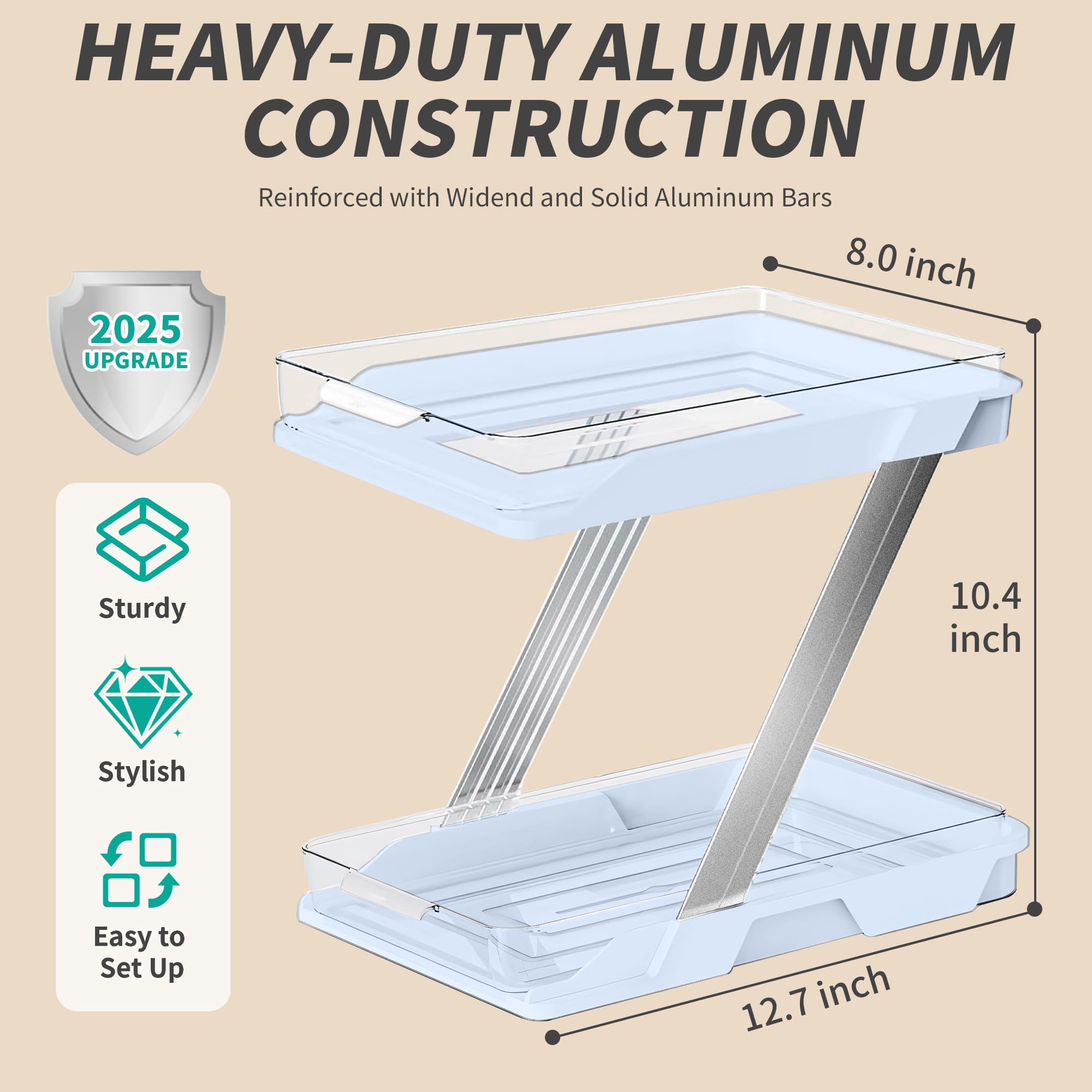 AUGBEAN estructura de aluminio reforzado para mayor estabilidad diaria.