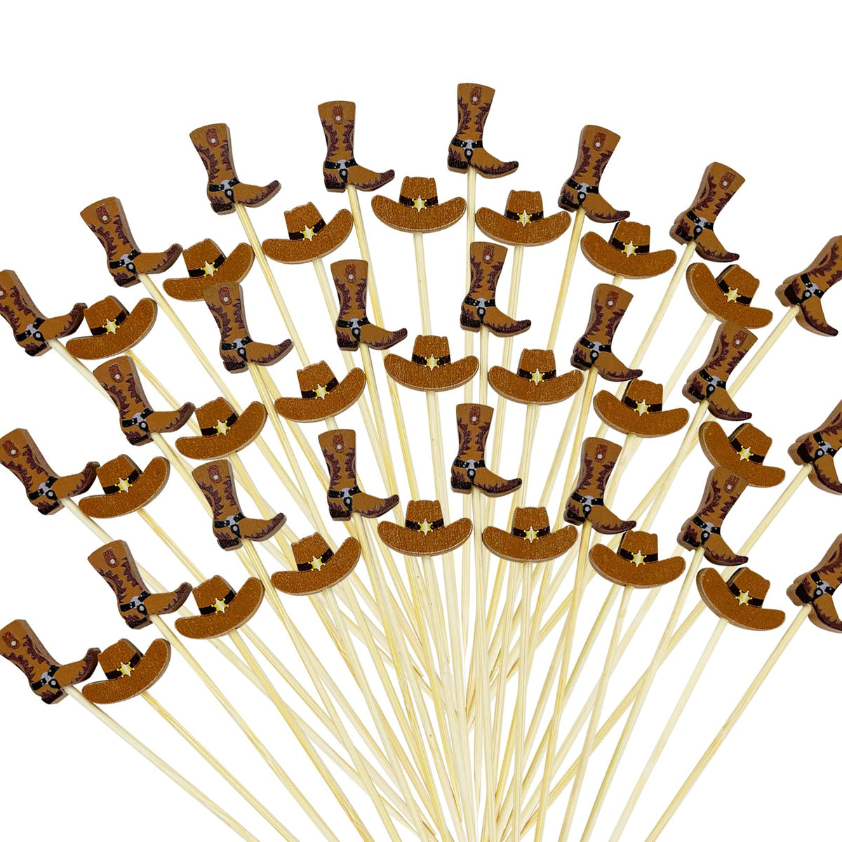 Augoog picos vaqueros para cócteles de 4,7 pulgadas, ideal para decorar aperitivos