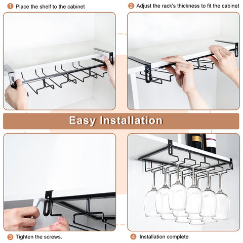 AUHOKY instalación sin taladro, protege muebles y es fácil de mover.