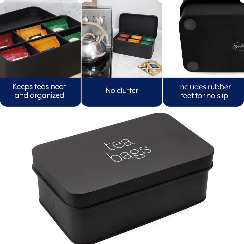 AuldHome Design Esmalte Negra para joyería y accesorios pequeños
