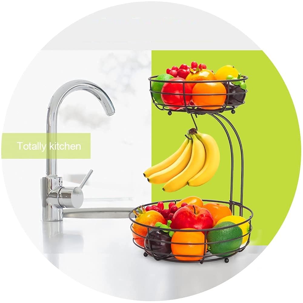 Auledio Cesta Frutas Ensamblaje Sin Herramientas, montaje rápido