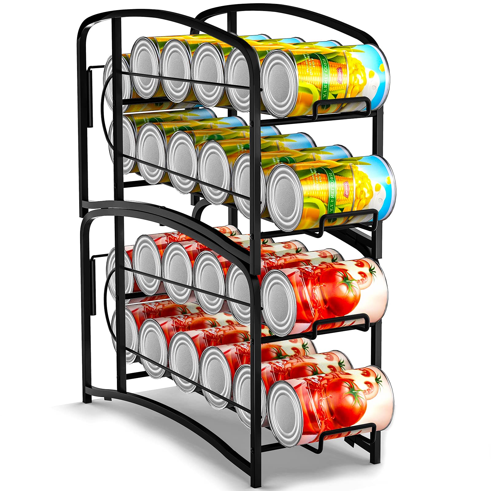 Auledio dispensador latas apilable 2-pack: máximo orden en la despensa.