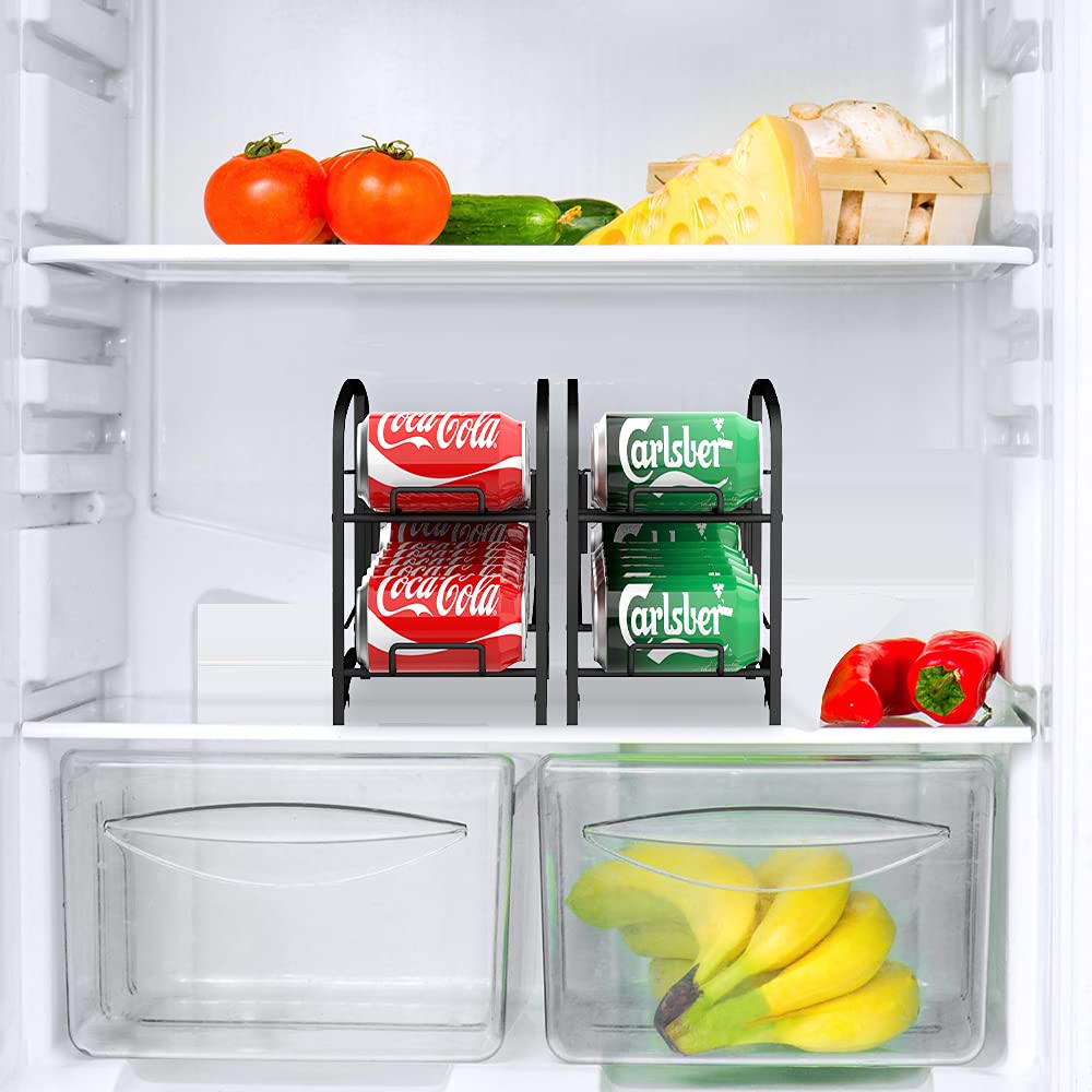 Auledio dispensador latas vertical facilita seleccionar una lata y mantener el orden.