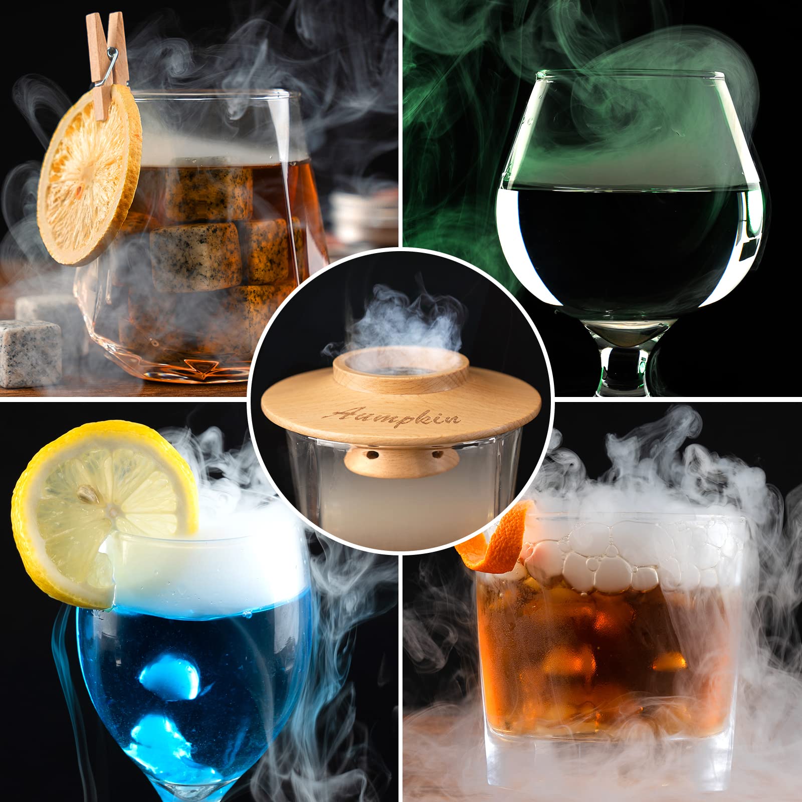 Molde de bolas de hielo Aumpkin para servir bebidas elegantes.