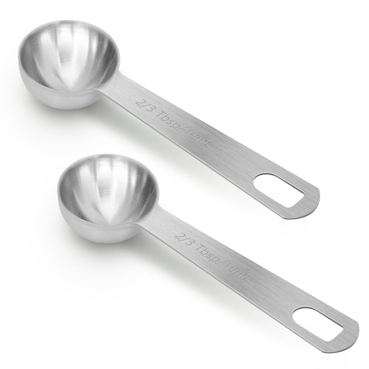 AUOIKK cucharas medidoras de acero inoxidable con graduación 10 ml para cocina precisa