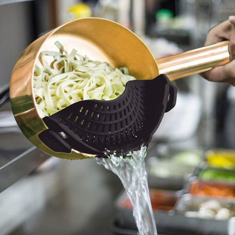 AUOON colador para pasta, drenaje rápido sin perder el alimento.
