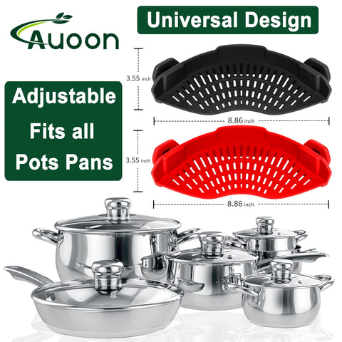 AUOON colador compacto, ahorro de espacio en cocinas pequeñas.