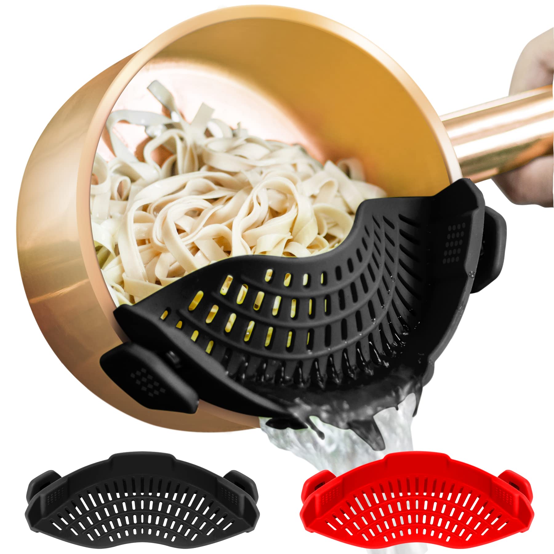 AUOON colador para pasta, drenaje rápido en ollas.