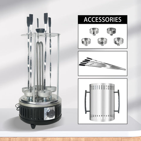 AUPLEX brochetas 5 unidades para rostizar con control sencillo