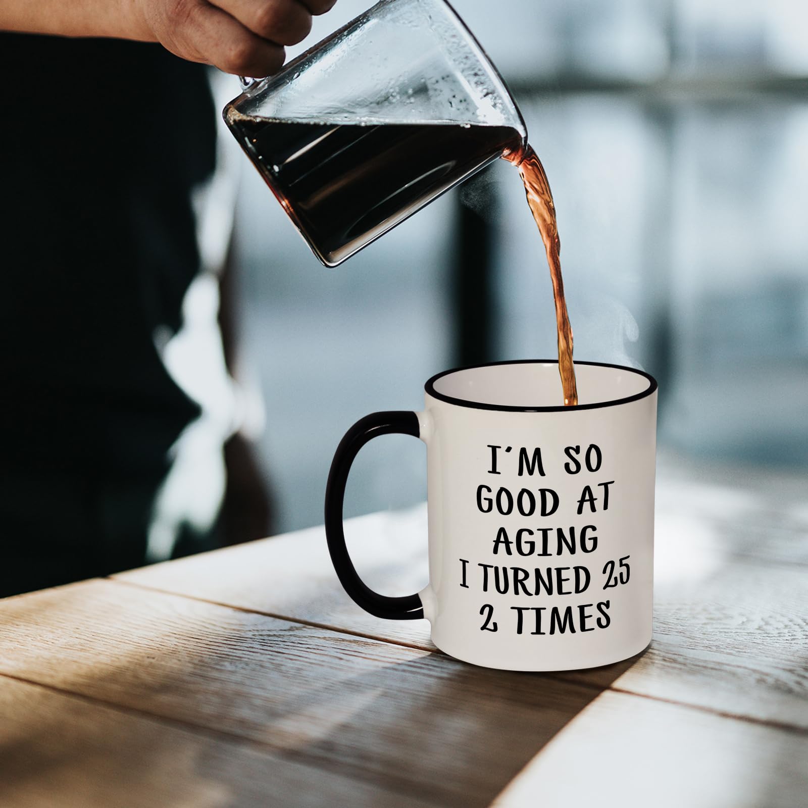 Aurahouse Taza 50cumpleanos, disen o humor para ocasiones especiales.