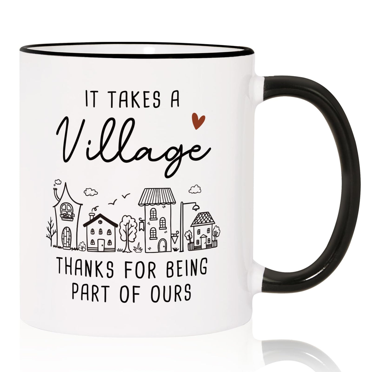 Aurahouse, taza de agradecimiento para docentes con impresión doble cara, ideal para regalo.