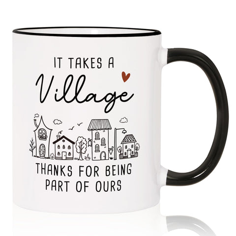Aurahouse, taza de agradecimiento para docentes con impresión doble cara, ideal para regalo.
