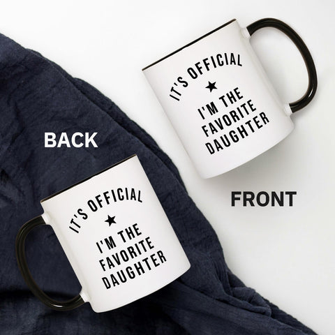 Aurahouse Taza Hija Favorita apta microondas para recargas rápidas.