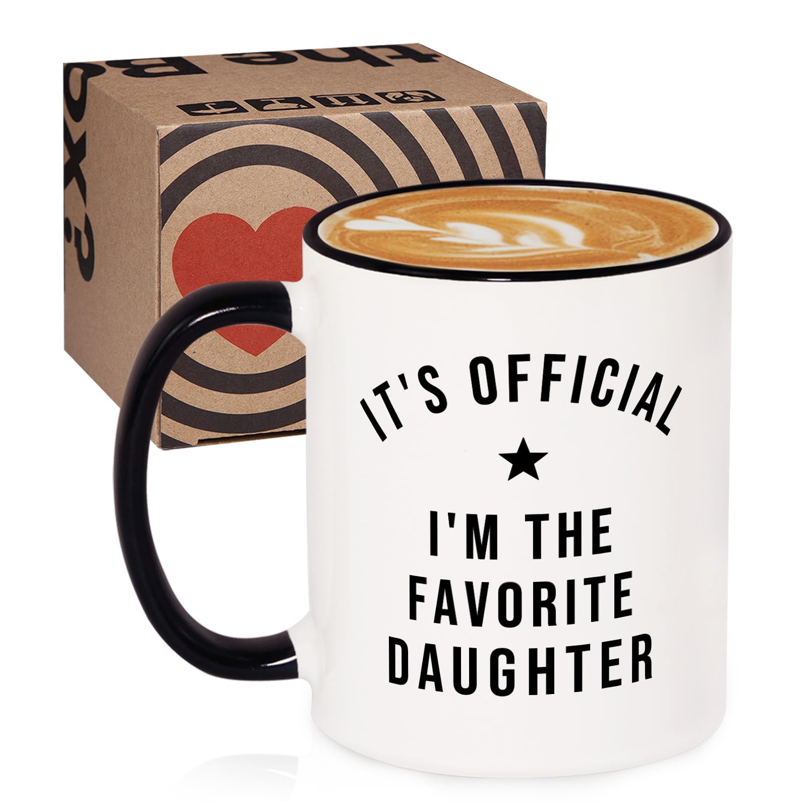 Aurahouse Taza Hija Favorita, detalle de diseño memorable para momentos especiales.