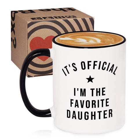Aurahouse Taza Hija Favorita, detalle de diseño memorable para momentos especiales.