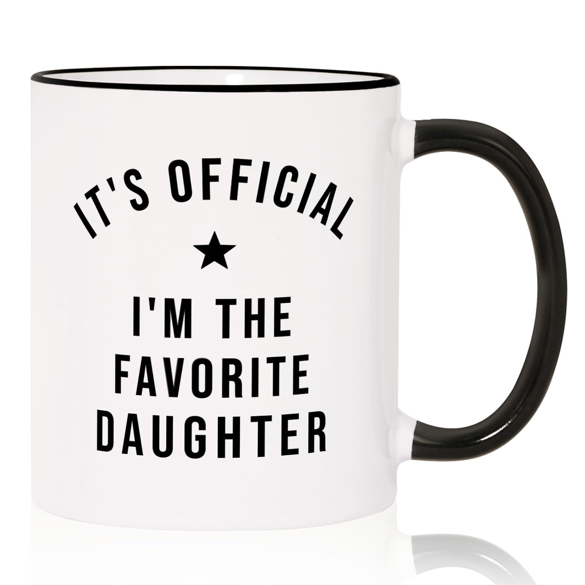 Aurahouse Taza Hija Favorita, vista frontal, regalo perfecto para celebrar su rol especial.