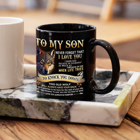 Aurahouse Taza Motivación Hijo 11oz, apta para bebidas frías/calientes