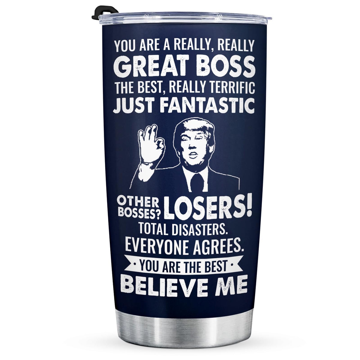 Aurahouse vaso térmico 20oz con diseño divertido, ideal para regalar a jefes.