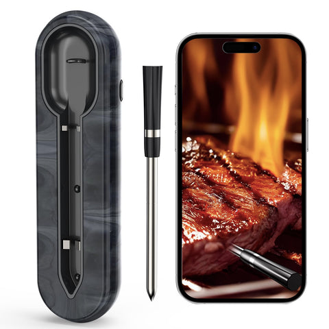 Aurasky termómetro inalámbrico para carne, lectura precisa para asados.