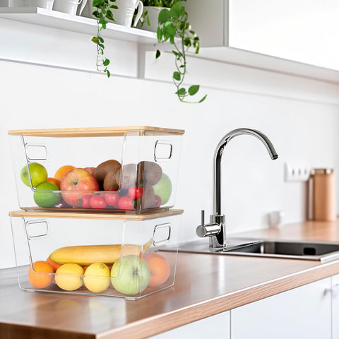Aurblozen organización de cocina con bandejas apilables para mayor eficiencia