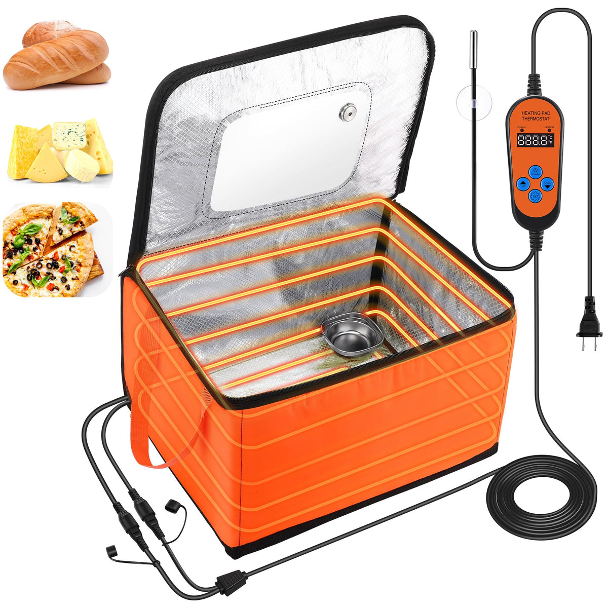 Aurelema caja fermentación con calefactor frontal para pan y yogur