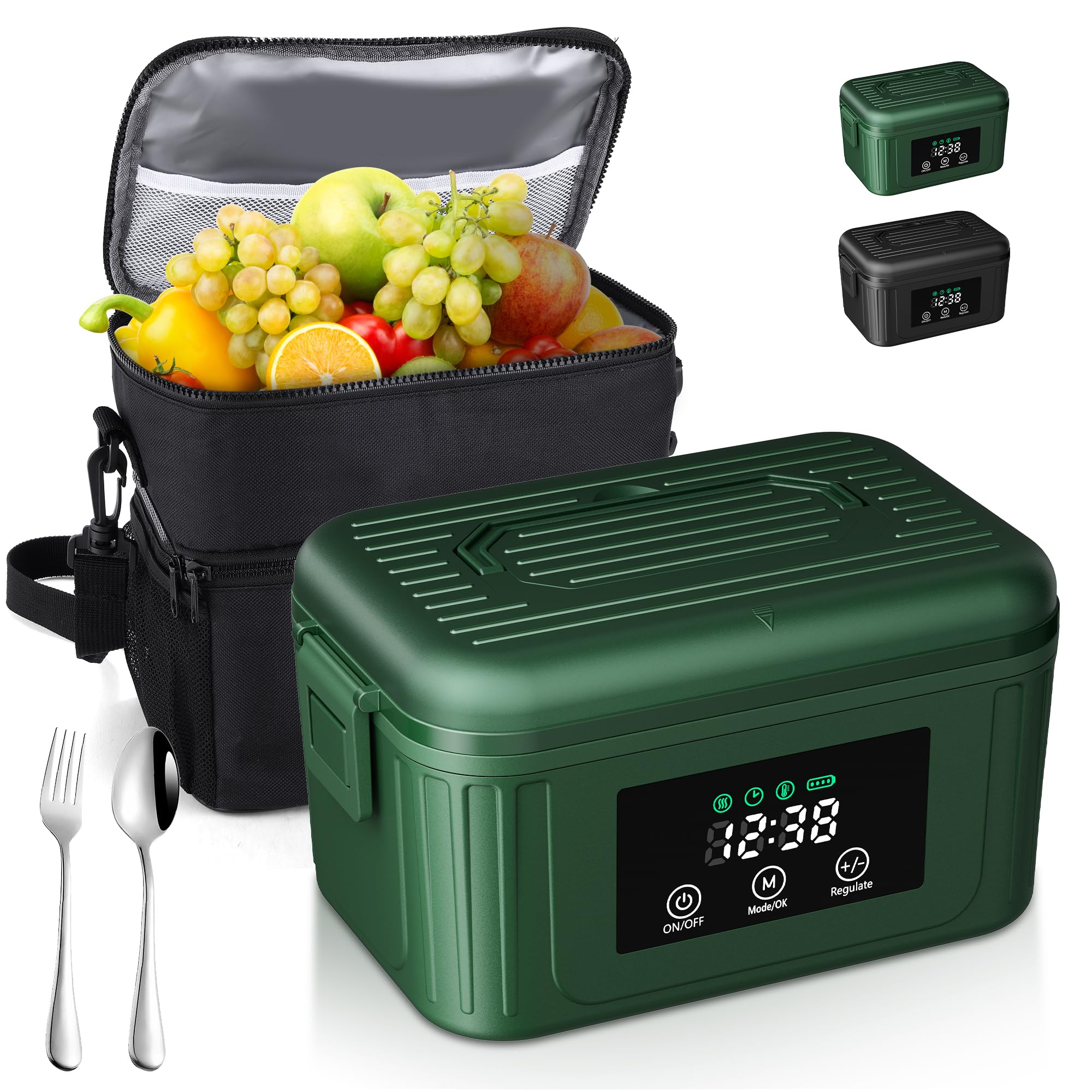 Aurevit caja-almuerzo eléctrica 1.4L: gran capacidad para comidas completas y calientes