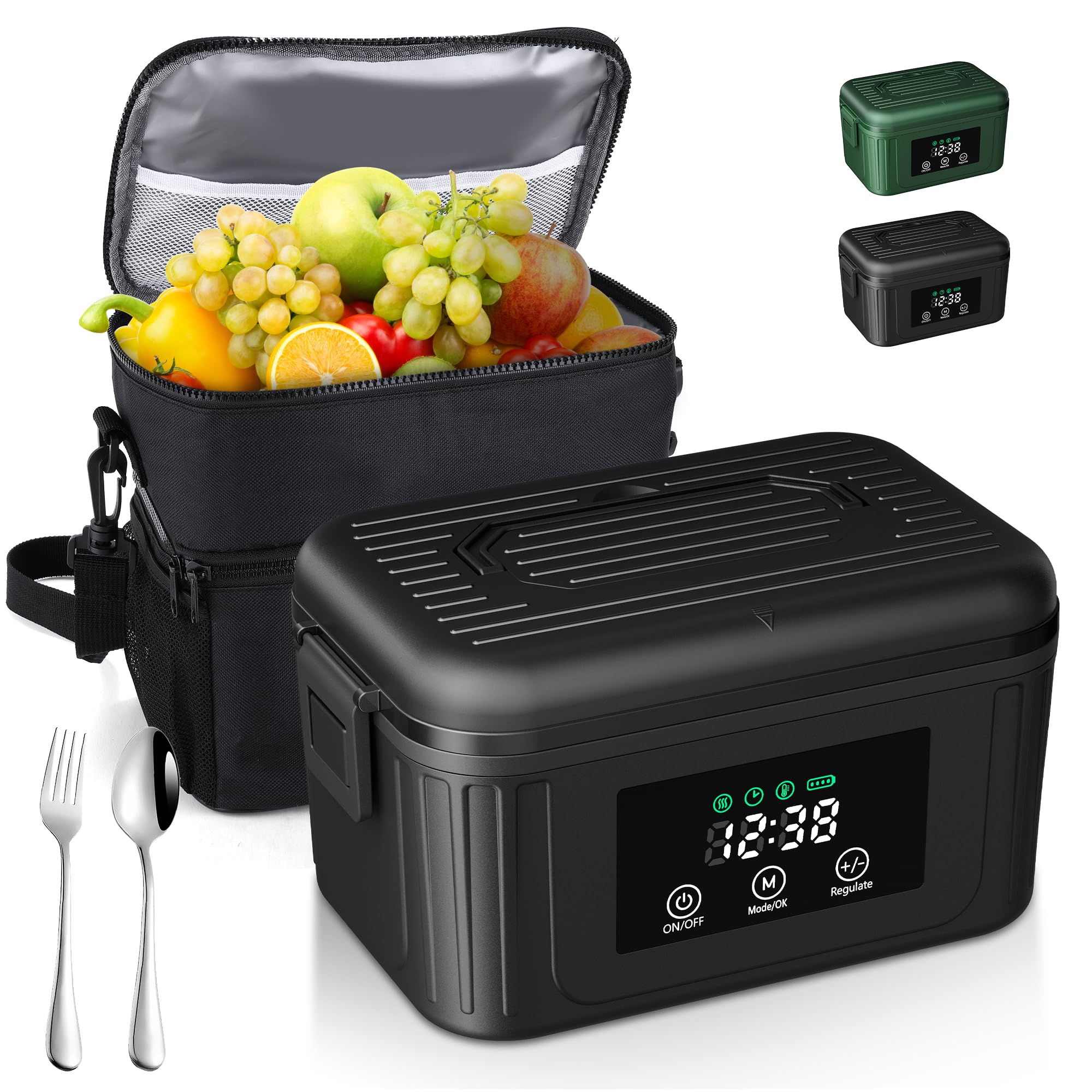 Aurevit fiambrera eléctrica con capacidad de 1.4 L para comidas calientes en casa o trabajo
