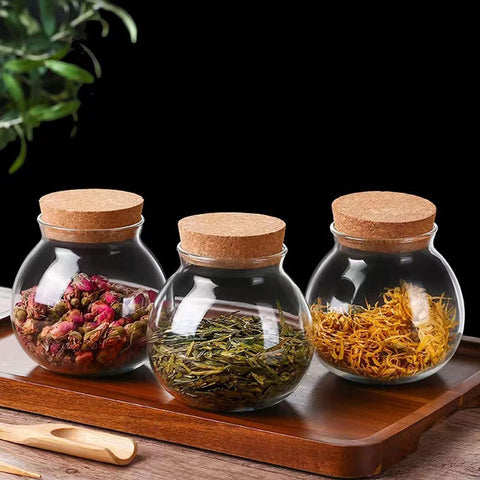 Aurfedes: tapas de corcho selladas para conservar ingredientes secos en la despensa.