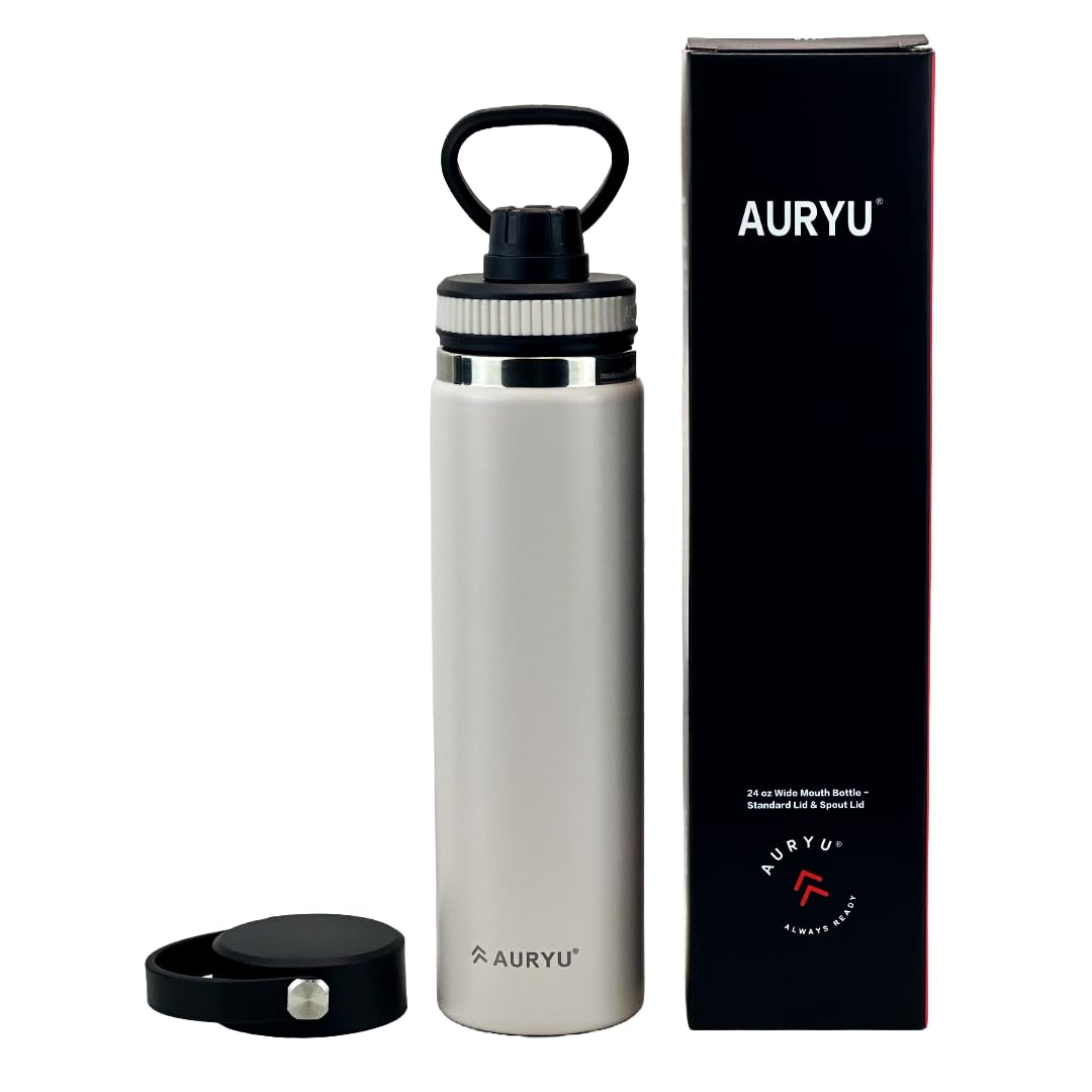 Aislamiento triple pared de Auryu Oat mantiene bebidas frías o calientes por horas