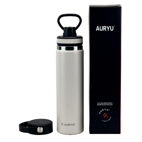 Aislamiento triple pared de Auryu Oat mantiene bebidas frías o calientes por horas