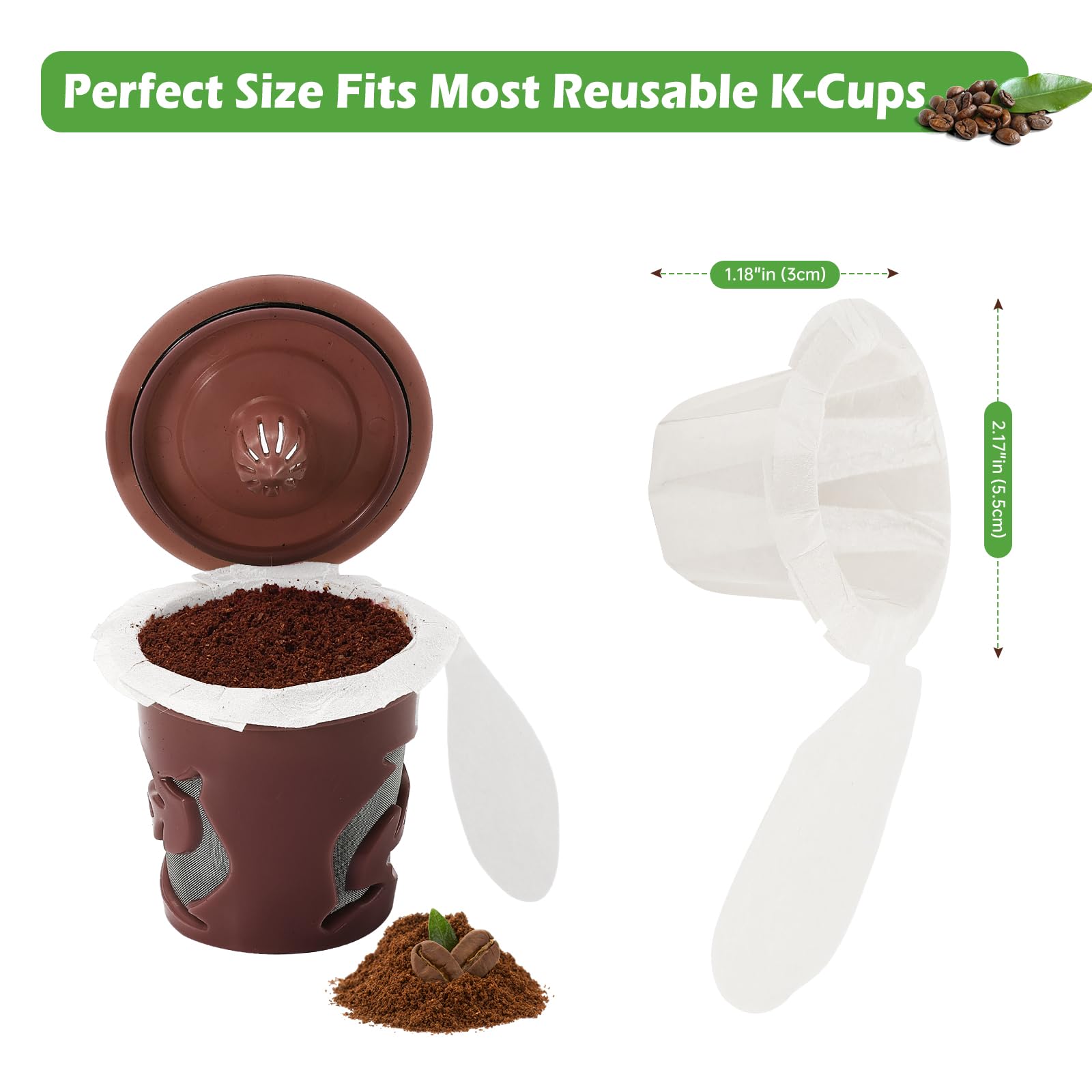 Aussen filtros en uso con Keurig, método limpio para preparar café.