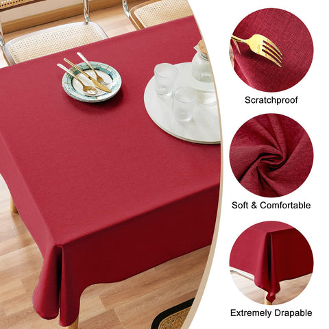 Mantel impermeable AUSSPVOCT de 60 pulgadas, protege la mesa de derrames