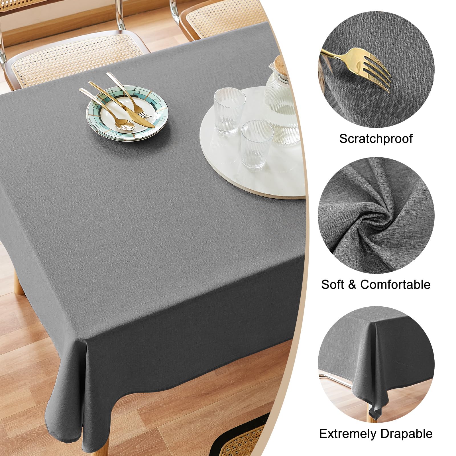 Mantel ausspvoct lavable a máquina 52x70, ahorro de tiempo en limpieza.