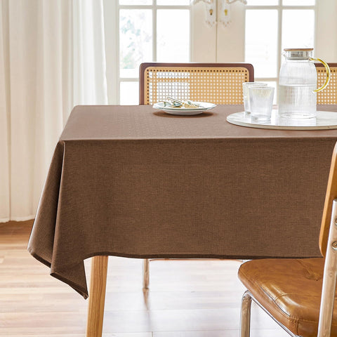 Mantel AUSSPVOCT texturizado rectángulo 60x84, protección de derrames durante la cena.