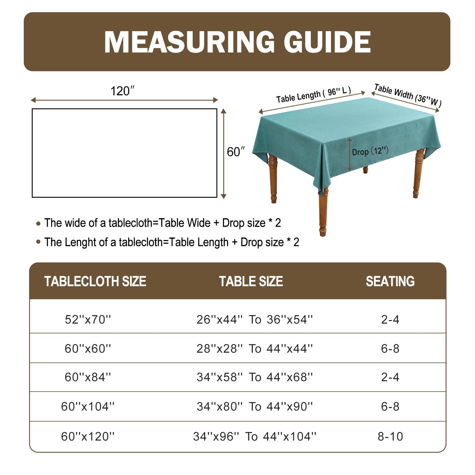 Mantel ausspvoct ideal para cafés y restaurantes 52x70.