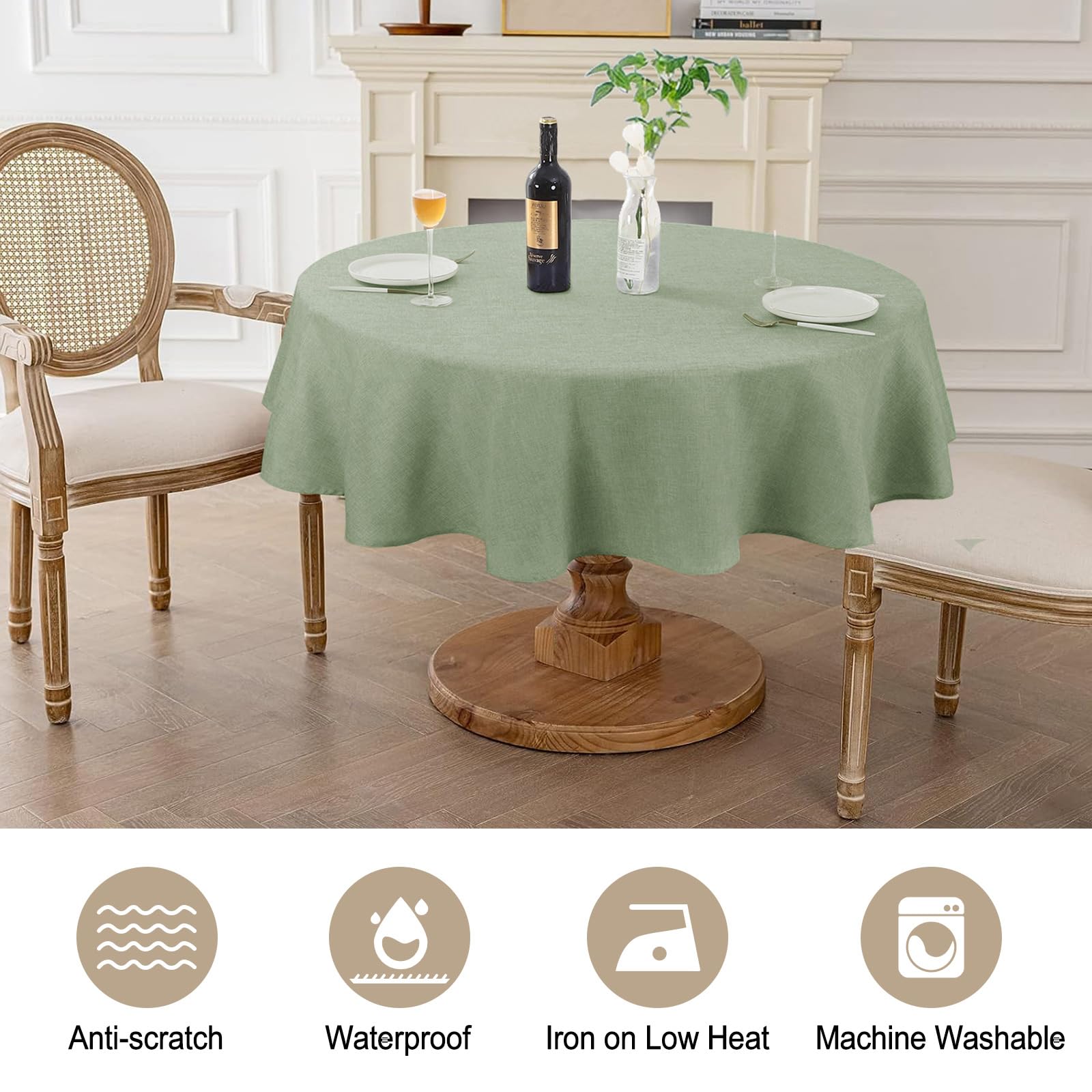 Uso interior y exterior con mantel AUSSPVOCT resistente