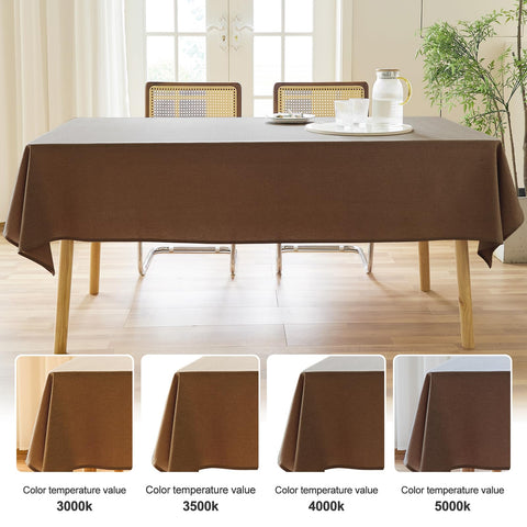 Mantel liso texturizado AUSSPVOCT 52x70, fácil de limpiar.