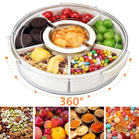 Ausynax Snackle Box divisores removibles para personalizar secciones.