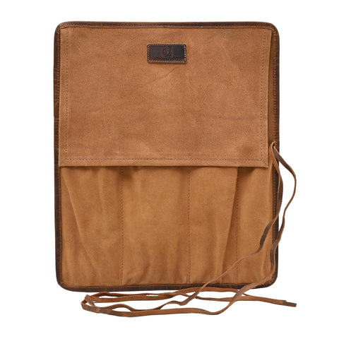 Autentico Leather estuche ligero para viaje, fácil de llevar.