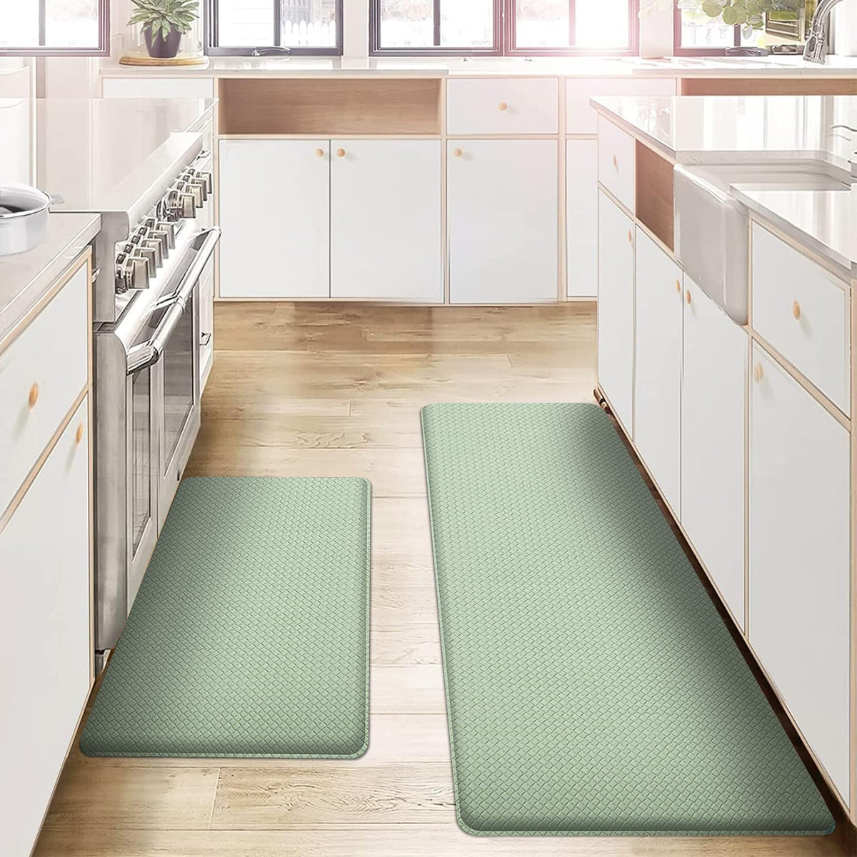 Alfombra AUTODECO para cocina 17x29, anti-fatiga, apoyo cómodo para cocinar largos ratos.