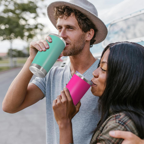 AUWBON 20oz tumbler compatible con portavasos, ideal para coche y oficina.